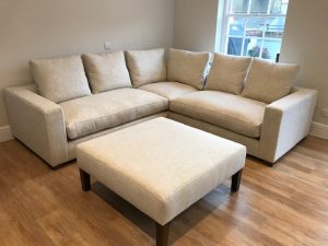 Bespoke Corner Sofa & Footstall