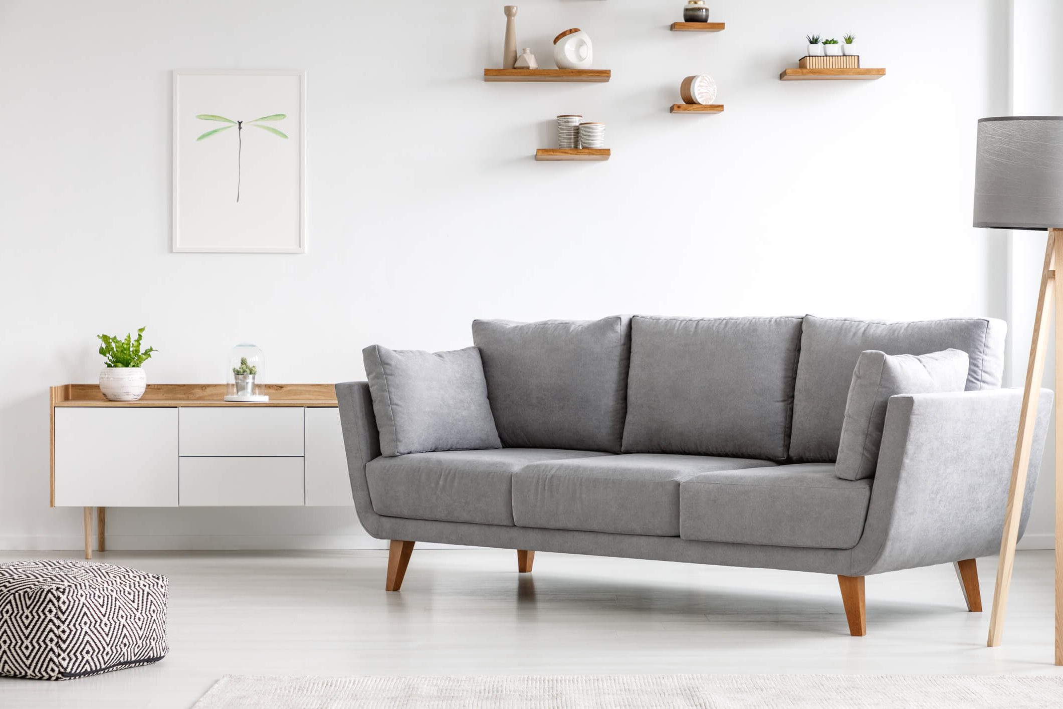 Sofa in a living room