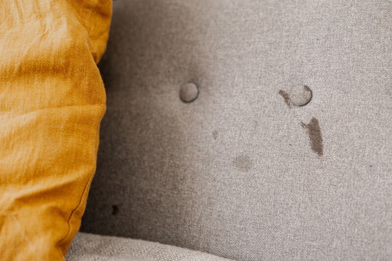 Stain on a sofa